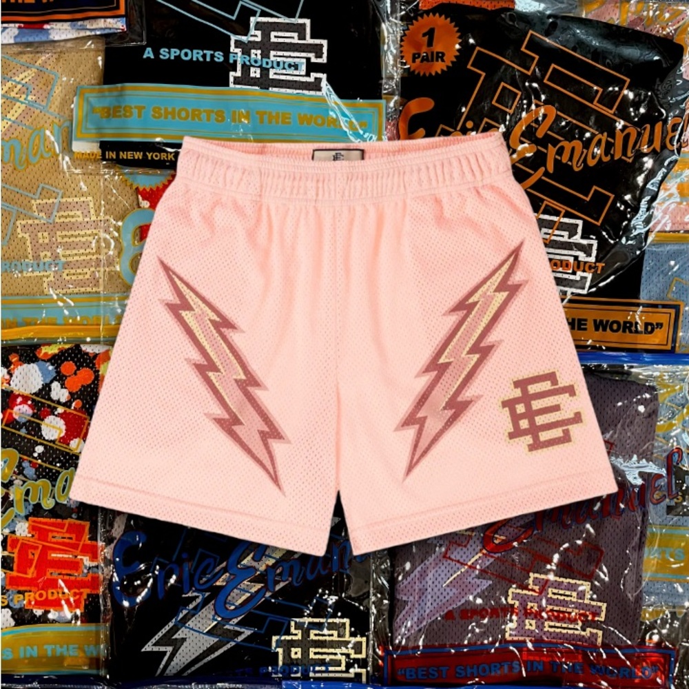 Eric Emanuel EE Basic Shorts Rose Quartz Bolts M